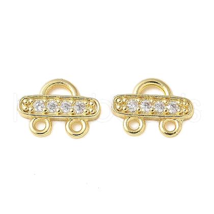 Brass Micro Pave Cubic Zirconia Chandelier Component Links KK-P290-28G-1