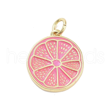 Rack Plating Brass Enamel Pendants KK-M293-39G-03-1