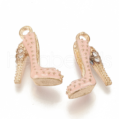 Alloy Enamel Stilettos Pendants X-ENAM-S115-042C-1