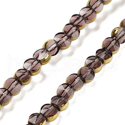 Electroplate Glass Beads Strands EGLA-C005-03I-1