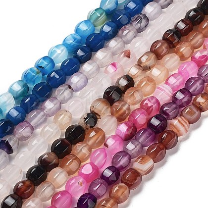 Natural Agate Beads Strands G-G172-02-1