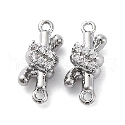 Brass Rhinestone Pendants KK-E793-21P-1