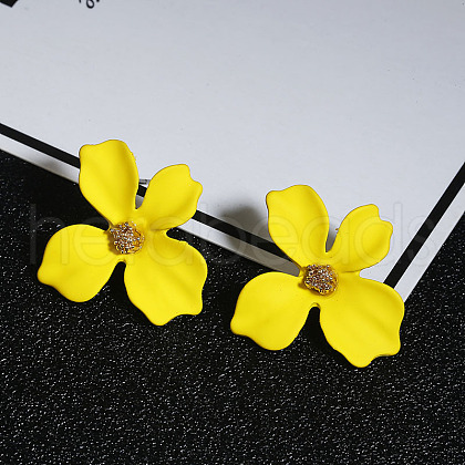 Flower Alloy Stud Earrings WGD3727-02-1