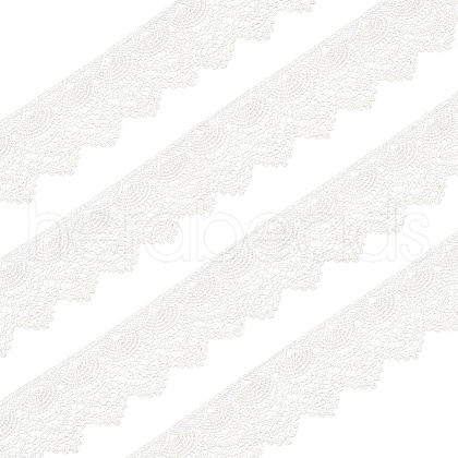 FINGERINSPIRE 4.8~5 Yards Polyester Lace Trim OCOR-FG0001-81B-1