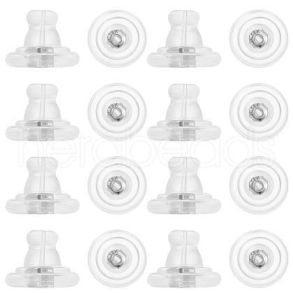 Beebeecraft 30Pcs Silicone Ear Nuts FIND-BBC0002-29P-1