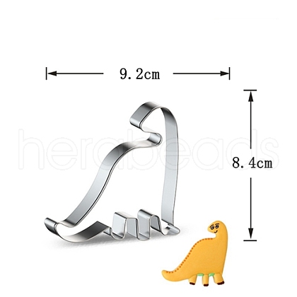 Non-Tarnish DIY 430 Stainless Steel Dinosaur-shaped Cutter Candlestick Candle Molds CAND-PW0001-515L-1