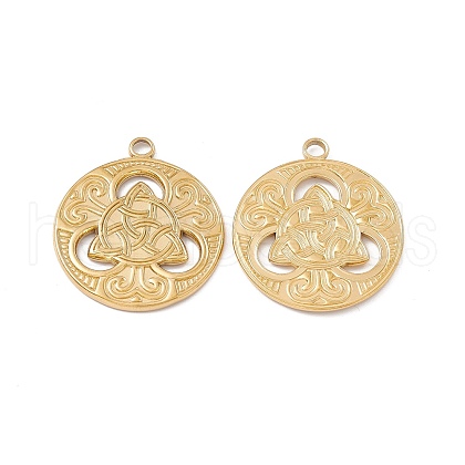 Ion Plating(IP) 304 Stainless Steel Pendants STAS-B031-27G-1