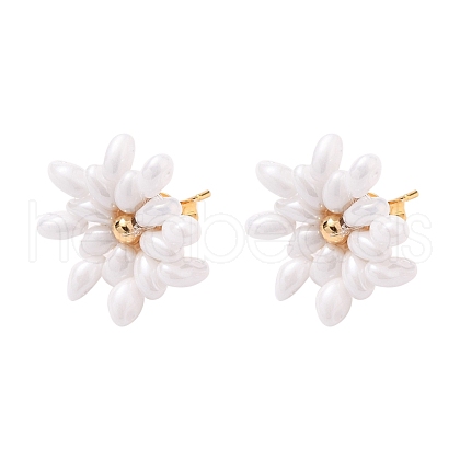 Flower Stud Earrings EJEW-JE04392-02-1