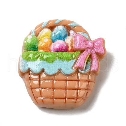 Easter Cartoon Opaque Resin Cabochons X-RESI-Q223-01B-1