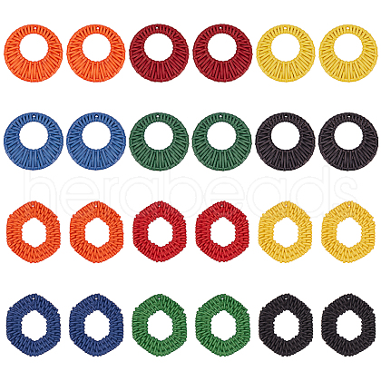   12Pcs 2 Style Acrylic Pendants OACR-PH0001-88-1