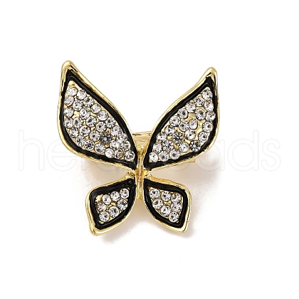Zinc Alloy Rhinestone  Lapel Pins for Backpack Clothes JEWB-D305-02A-G-1