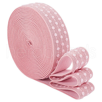 5 Yards Embroidery Flat Polyester Elastic Rubber Cord/Band OCOR-WH0016-10C-1