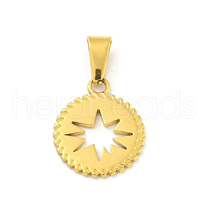 Ion Plating(IP) 304 Stainless Steel Pendants STAS-F307-18G-1