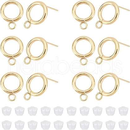 Unicraftale 20Pcs 304 Stainless Steel Stud Earring Findings STAS-UN0038-68-1