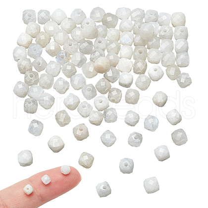  1 Strand Natural Rainbow Moonstone Beads Strands G-NB0005-73-1