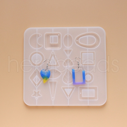 Earring Pendant Silicone Molds X-DIY-L023-32-1