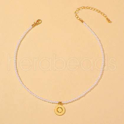 Round Plastic Pearl Beaded Necklaces FS-WG7BB5B-15-1