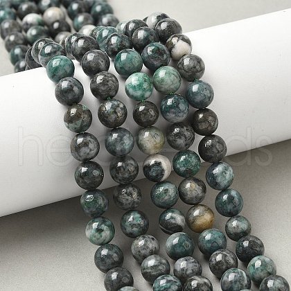 Natural Dioptase Beads Strands G-D302-02-8mm-1