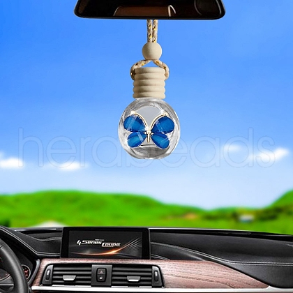 8ML Butterfly Pattern Glass Perfume Bottles Air Freshener Diffuser Bottle Hanging Ornamen PW-WG01BC1-01-1