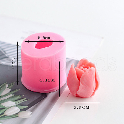 Flower Shape DIY Candle Silicone Molds CAND-PW0008-19E-1