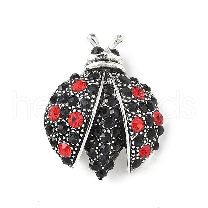 Alloy Rhinestone Brooches for Backpack Clothes JEWB-M068-03AS-1