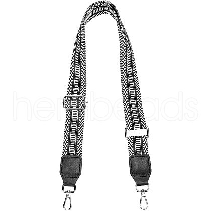 Adjustable Polyester Geometric Pattern Bag Straps FIND-WH0096-21-1