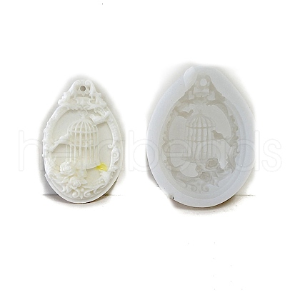Bird Aromatherapy Plaster Dropping Glue Hanging Sign Mold Fondant Cake Decoration Soap Silicone Baking Tool PW-WGC7E26-04-1