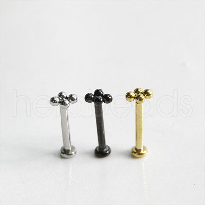 Stainless Steel Threadless Labrets Piercing Jewelry WG7C8D4-03-1