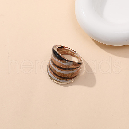 Dunhuang Style Glass Finger Rings FS-WGA00D8-09-1