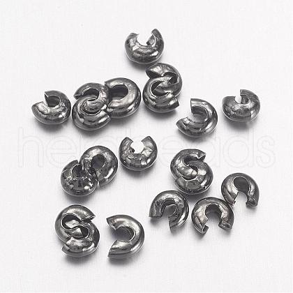 Iron Crimp Beads Covers IFIN-H028-B-1