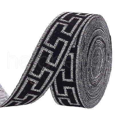 Chinese Style Polyester Jacquard Ribbon OCOR-WH0101-36A-1