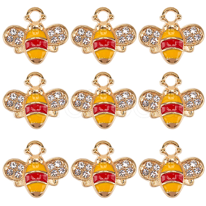 SUNNYCLUE 40Pcs Alloy Enamel Charms ENAM-SC0005-55-1