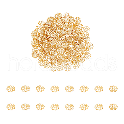 Unicraftale 200Pcs 316 Stainless Steel Bead Caps STAS-UN0059-30-1