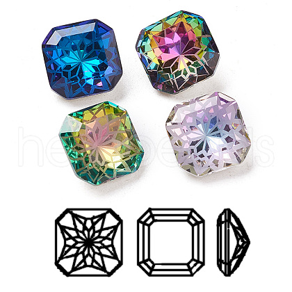 K9 Glass Rhinestone Pointed Back Cabochons RGLA-P030-07A-M01-1