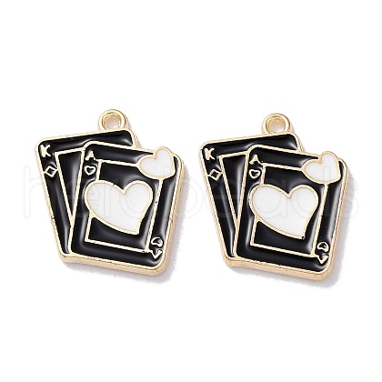 Alloy Enamel Pendants ENAM-O001-11M-G-1