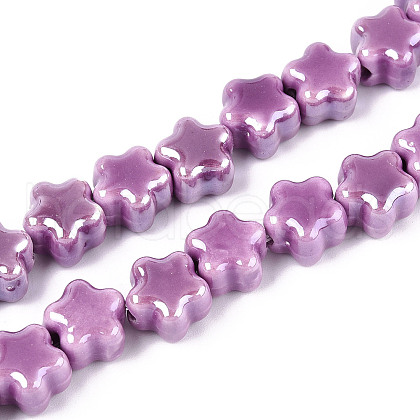 Handmade Porcelain Bead Strands PORC-N011-04H-1