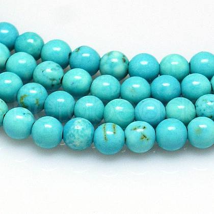 Natural Magnesite Beads Strands TURQ-G103-4mm-01-1