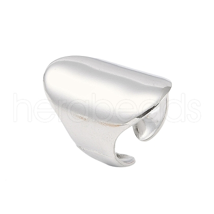 Non-Tarnish 304 Stainless Steel Open Cuff Rings RJEW-C095-05P-1