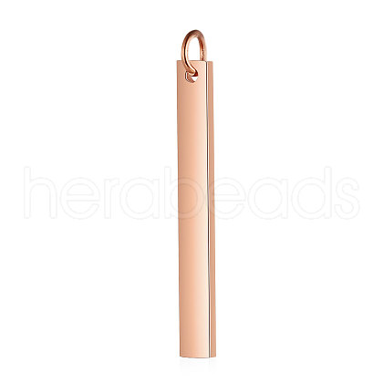 Ion Plating(IP) 304 Stainless Steel Pendants STAS-I311-14D-RG-1