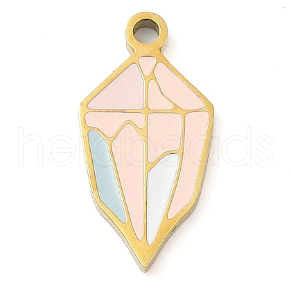 304 Stainless Steel Pendants STAS-F315-08G-02-1