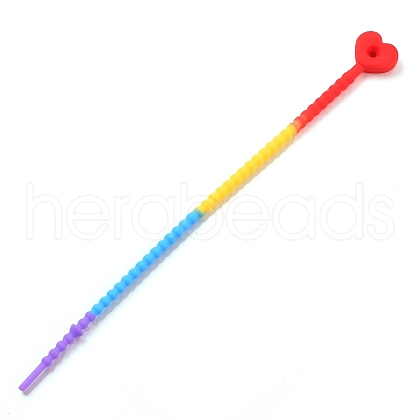 Heart Silicone Cable Ties SIL-T057-01J-1