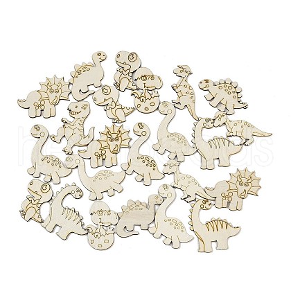 25Pcs Unfinished Wood Cutouts WOOD-P020-01C-1