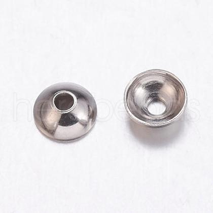 304 Stainless Steel Bead Caps STAS-E139-A-03-1