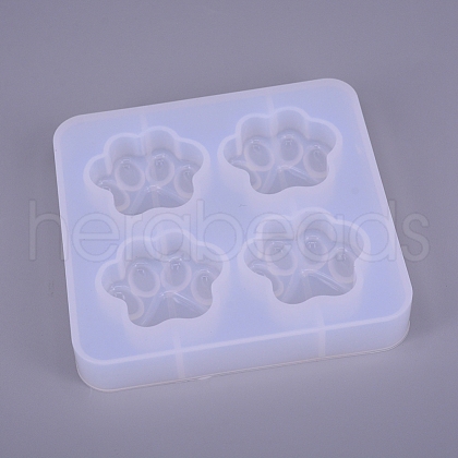 Cat Paw Print Silicone Molds DIY-WH0167-92-1