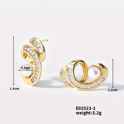 Shiny Women's Earrings with Hollow Design QN5247-1-1