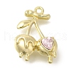 Alloy Rhinestone Pandants ENAM-B025-03G-01-1