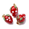 Handmade Lampwork Pendants LAMP-S069-05A-G-1