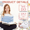 SUPERDANT 1 Set Wooden 2-Ring Loose Leaf Binder Postcard Phote Album Cover DIY-SD0001-02E-3