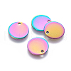 Ion Plating(IP) 304 Stainless Steel Charms STAS-L216-13D-1