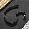 304 Stainless Steel Wheat Chain Bracelets for Men Women BJEW-Q038-01EB-1